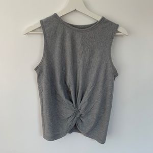 Lululemon Gray Front Twist Tank